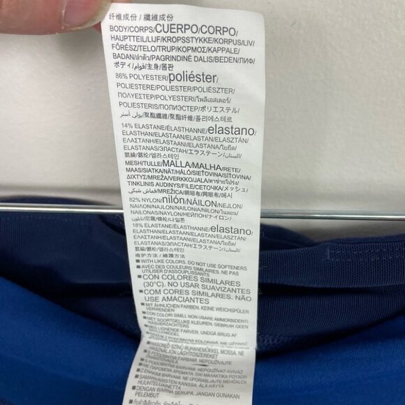 Under Armour Colorblock Blue Crop Leggings Size XS Activewear Pants Yoga Stretch - Picture 6 of 9